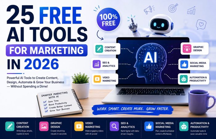 25 Free AI Tools for Marketing